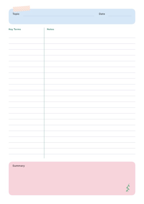 Lecture Notes template