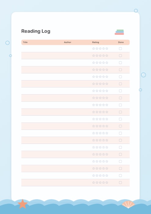 Ocean theme page